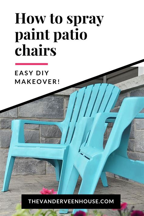 How to spray paint plastic chairs | Painting plastic chairs, Outdoor