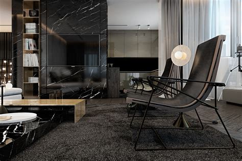 Dark Living Room Interior Design Ideas