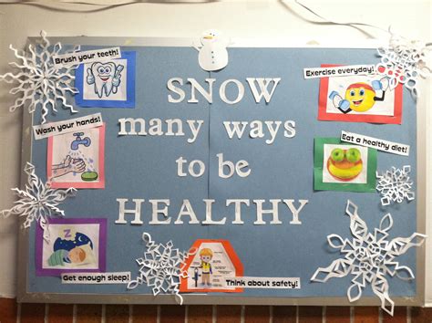 Health Bulletin Boards Winter Bulletin Boards
