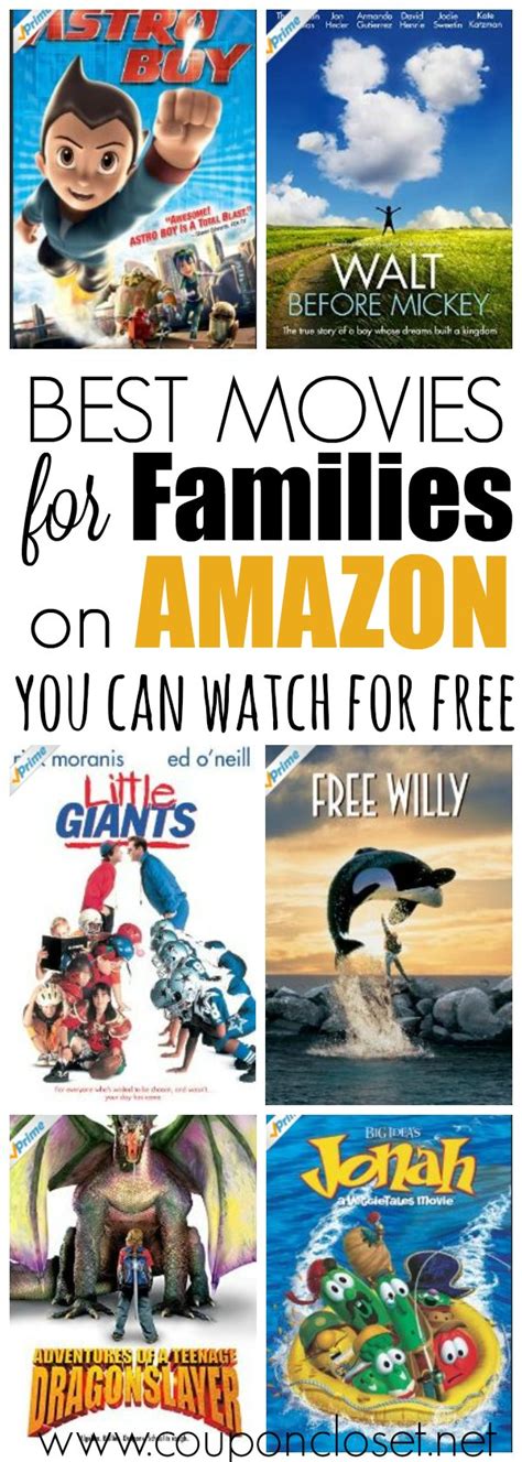 Since the list is rather long … best free amazon prime movies for families