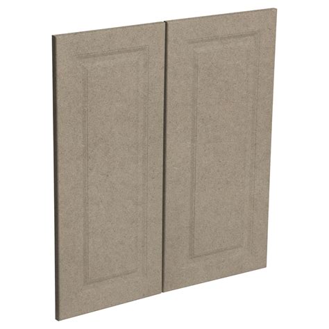 Solid 16mm back with option to assemble with rebate. Kaboodle Raw Board Heritage Corner Base Cabinet Doors - 2 Pack