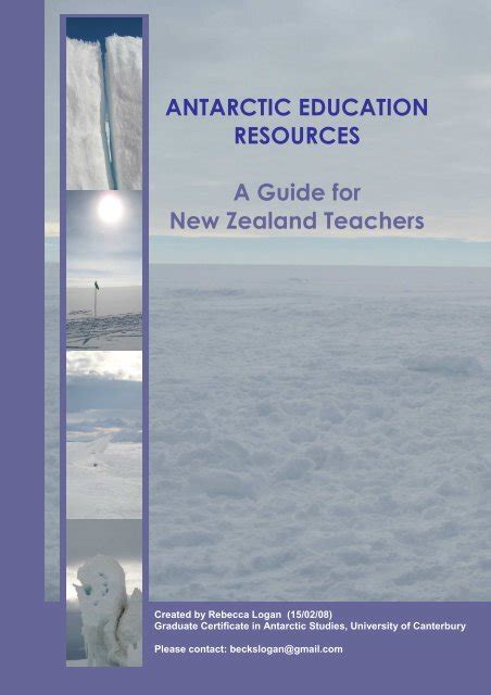 Antarctic Education Resources Gateway Antarctica University Of