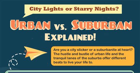 Suburban Vs Urban The Main Difference • 7esl