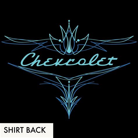 Chevrolet Pinstripe Mens T Shirt Retro A Go Go