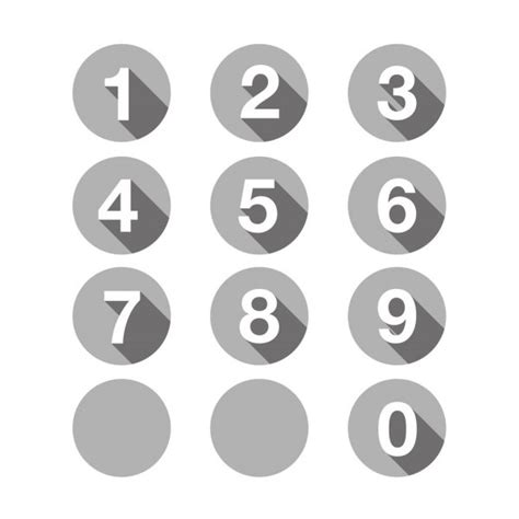 Numbers Set Red Vector Flat Design Stock Vector Image By ©grounder