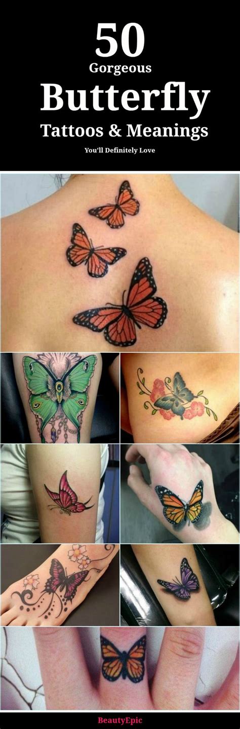 50 Gorgeous Butterfly Tattoos And Their Meanings Youll Definitely Love