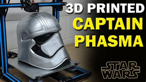 3d Printed Captain Phasma Helmet Creality Cr 10 Youtube
