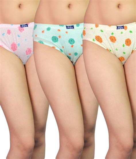 Buy Vimal Jonney Multi Color Cotton Panties Pack Of 3 Online At Best