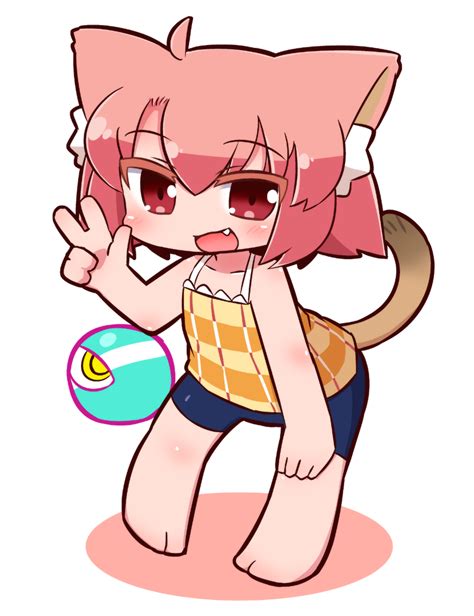 Safebooru 1girl D Ahoge Animal Ear Fluff Animal Ears Bangs Bare Arms