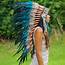 Aqua Indian Headdress  95cm – Novum Crafts