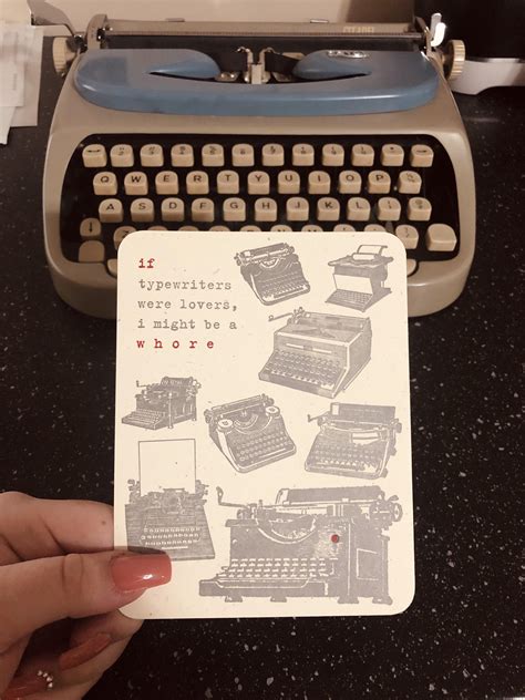 Newbie To The Typewriter World But Wanted To Share This Postcard Someone Sent Me Figured A Few