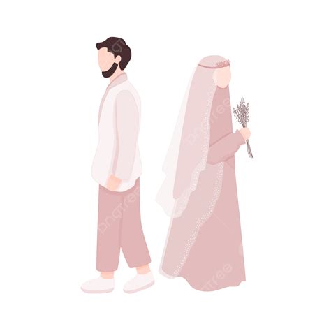 Groom Wedding Couple Vector Png Images Wedding Muslim Couple Or Bride