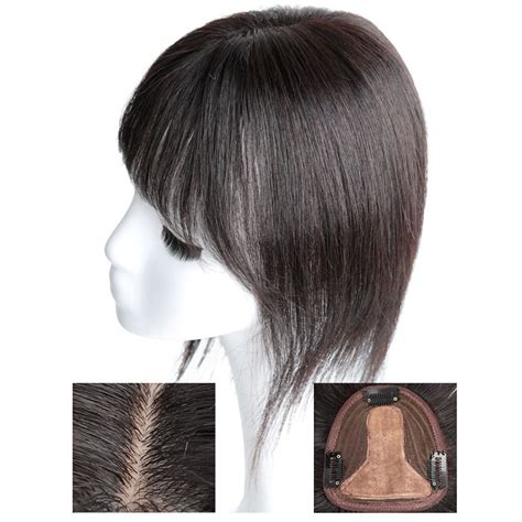 100 Human Hair Toppers With Bangs For Women Short Hair Toppers For