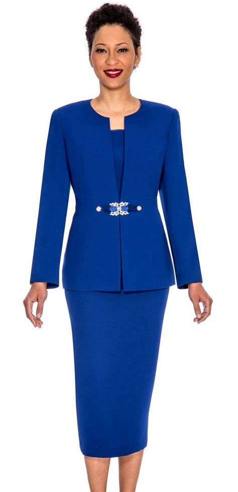 giovanna church suit 0650 royal blue womens dress suits women church suits woman suit fashion