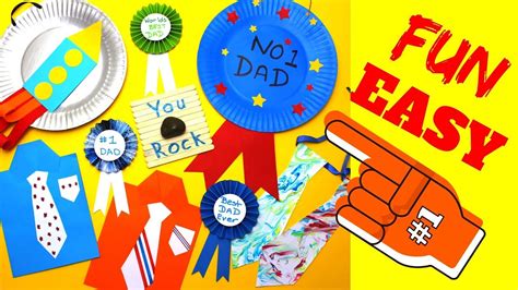 Give dad a keepsake father's day craft handmade by the kids. 7 Fun and Easy Fathers Day Crafts for Kids - YouTube