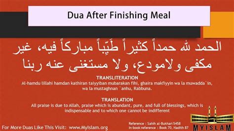 Dua Before Eating And Dua After Eating With Pictures My Islam