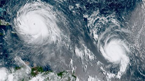 A Satellite Image Shows Hurricane Irma Being Trailed By Hurricane Jose