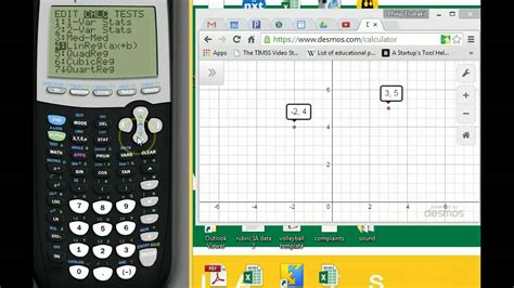 Slope is denoted by the letter m; Find slope or equation of a line from 2 points using TI-84 ...