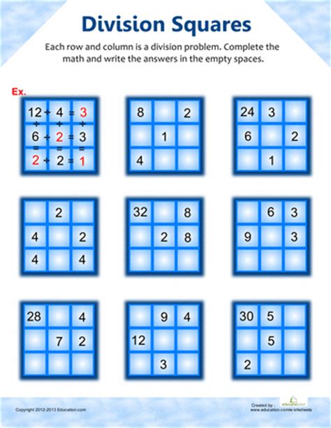 English as a second language (esl) grade/level: Division Games & Activities - Learning with Fun! - My ...