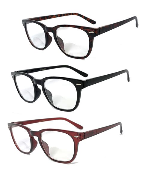 1 Or 2 Pairs Retro Classic Frame Blended Bifocal Spring Temple Reading