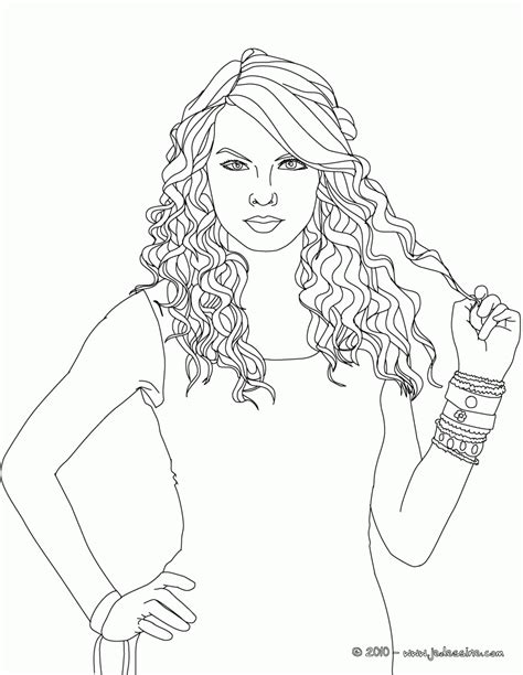 Printable Taylor Swift Coloring Pages