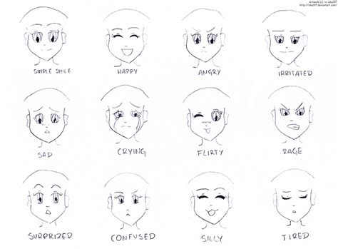 Anime Expressions Practice By Izka197 On Deviantart