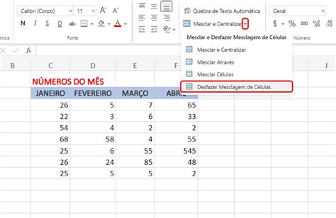 Como mesclar células no Excel Aprenda em poucos passos