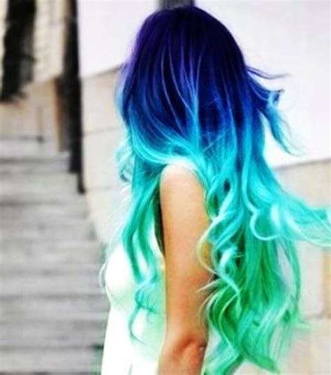 This is another one of those colours that i never thought i would end up doing on finally i have reached my goal green hair color! Aqua Blue Mermaid Hair Chalk // Salon Grade Big by TheBoxLady
