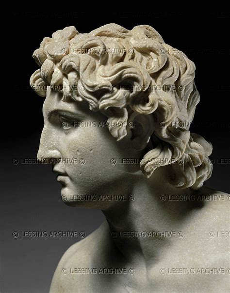 Eufranor Roman Marble Bust Of Alexander The Great 336 323 Bce