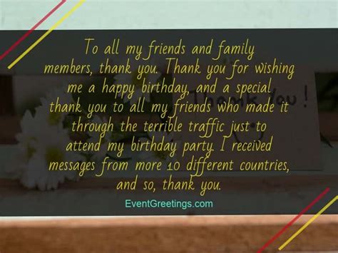 Thank You Messages For Birthday Wishes Quotes And Notes Events