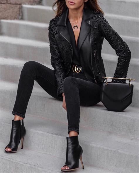 leather jacket ideas leather outfit inspiration leather boots leather outfit ideas