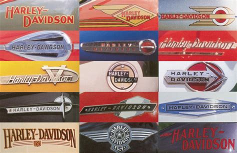 Hog Wild Harley Davidson Logos Through The Years Harley Davidson