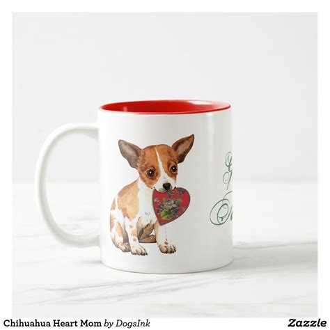 Chihuahua Heart Mum Two Tone Coffee Mug Dog Ts Ts In A Mug
