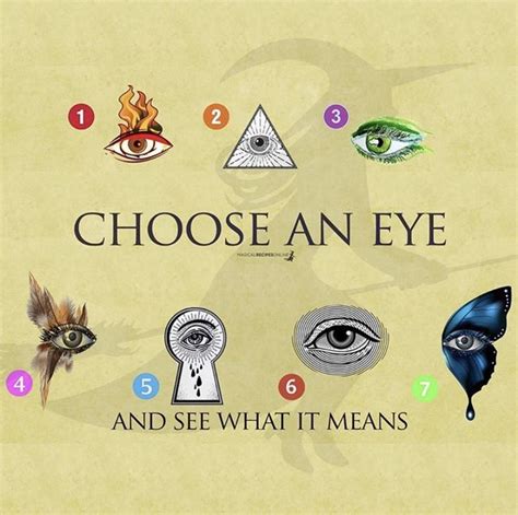 Choose An Eye See What It Means Magical Recipes Online