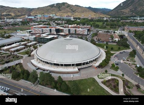 A General View Of The Jon M Huntsman Center On The Campus Of The