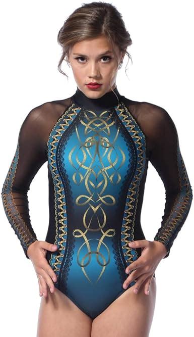 Alexandra Collection Dance Costume Long Sleeve Leotard Hot Sex Picture