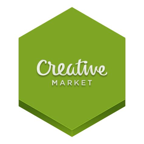 Creative Market Icon Hex Iconset Martz90