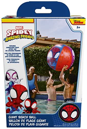 Swimways Marvel Spidey Giant Beach Ball Kids Pool Toys Beach Toys And