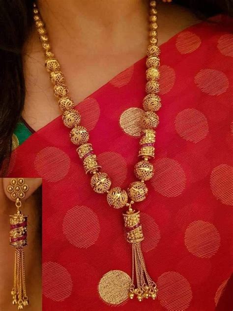 Designer Gold Plated Ram Necklace Set Fashionkida