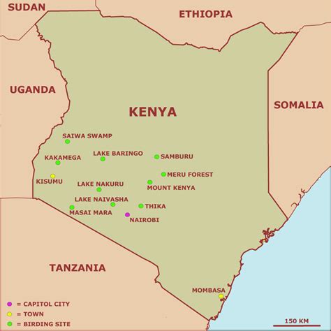 The population of all kenyan cities, towns and urban centers with more than 15,000 inhabitants by. Kenia Wetterkarte