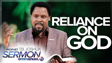 Tb Joshua Ministries Reliance On God Tb Joshua Sermon Facebook