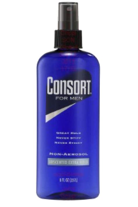 Slide 1 of 6, active. Consort for Men Extra Hold Hair Spray, Unscented, Non ...