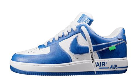 Louis Vuitton Nike Air Force 1 Low White Royal Blue The Edit Ldn