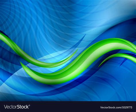 Aqua Waves Abstract Background Royalty Free Vector Image