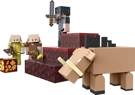 Buy Minecraft Crimson Forest Conquest Story Pack Figures With