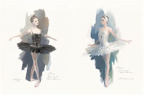 Photos From Boston Ballets Swan Lake Costume Renderings