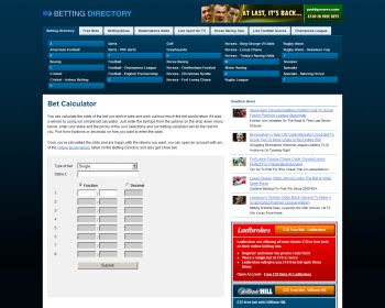 Football Odds Calculator Featured Bet365 Matches It is ...