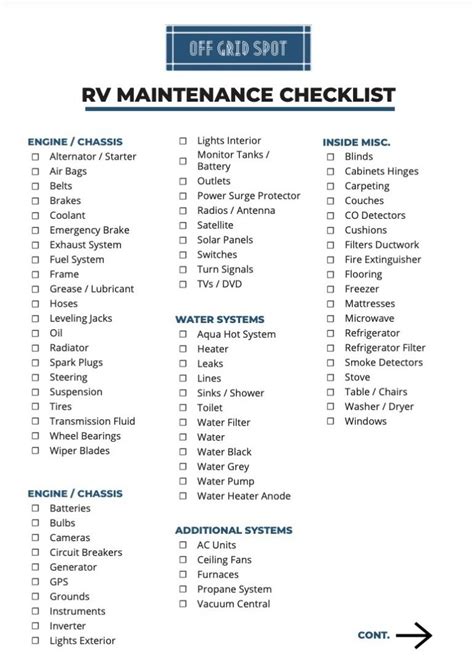 Rv Checklists 9 Most Essential Camping Lists Download And Print For Free