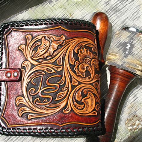 Hand Tooled Carved Handmade Vegetable Tanned Floral Sheridan Western