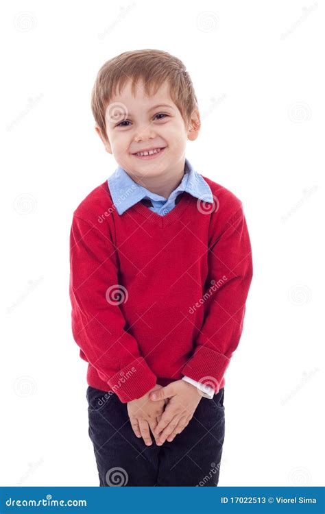 Cute And Shy Little Boy Stock Image Image Of Small Infant 17022513